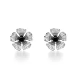 Kolczyki czarny diament z białego złota AJK_015 Kolczyki czarny diament z białego złota AJK_015